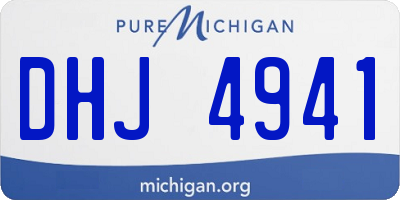 MI license plate DHJ4941