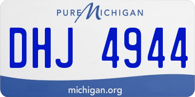MI license plate DHJ4944