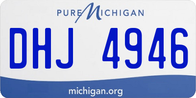 MI license plate DHJ4946