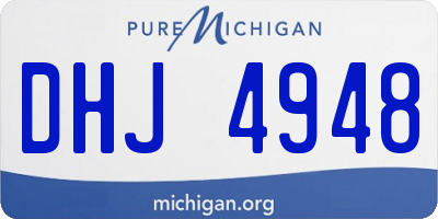 MI license plate DHJ4948