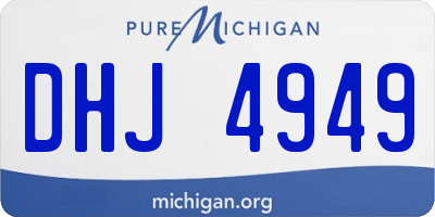 MI license plate DHJ4949