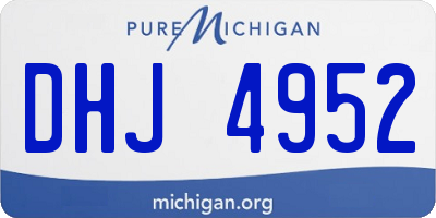 MI license plate DHJ4952