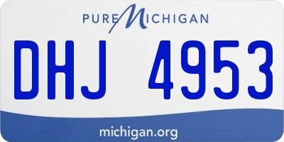MI license plate DHJ4953