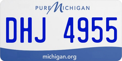 MI license plate DHJ4955