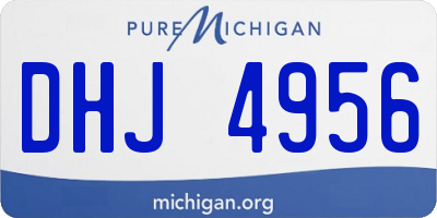 MI license plate DHJ4956