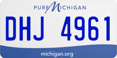 MI license plate DHJ4961
