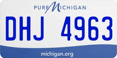 MI license plate DHJ4963