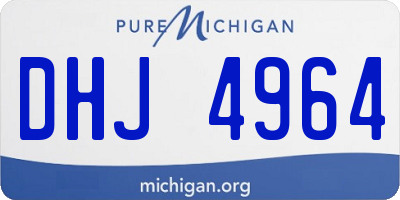 MI license plate DHJ4964