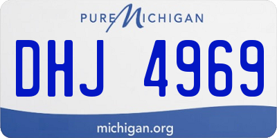MI license plate DHJ4969