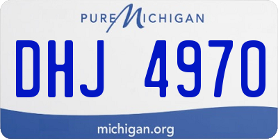 MI license plate DHJ4970