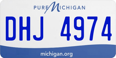 MI license plate DHJ4974