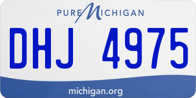MI license plate DHJ4975