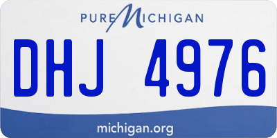 MI license plate DHJ4976