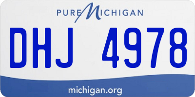 MI license plate DHJ4978