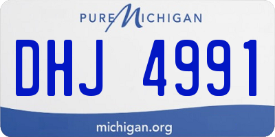 MI license plate DHJ4991