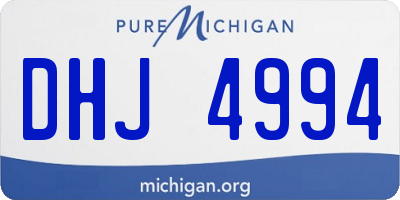 MI license plate DHJ4994
