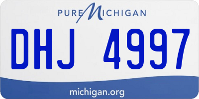 MI license plate DHJ4997