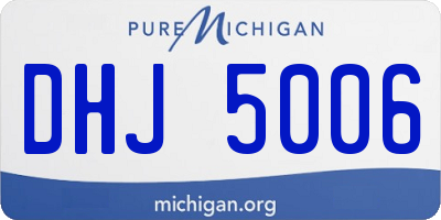 MI license plate DHJ5006