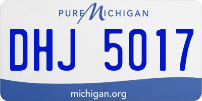 MI license plate DHJ5017
