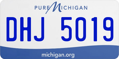 MI license plate DHJ5019