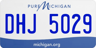 MI license plate DHJ5029