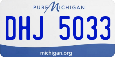 MI license plate DHJ5033