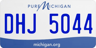 MI license plate DHJ5044