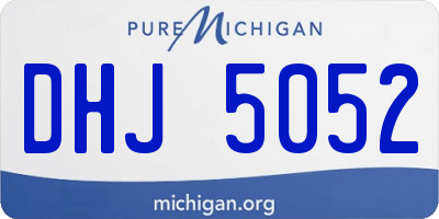 MI license plate DHJ5052