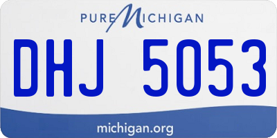 MI license plate DHJ5053
