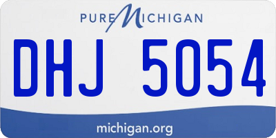 MI license plate DHJ5054