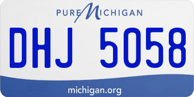 MI license plate DHJ5058