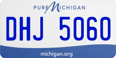 MI license plate DHJ5060