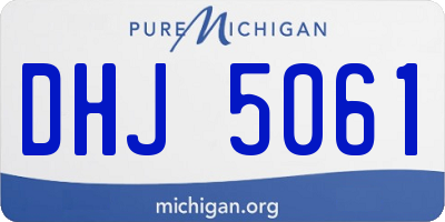 MI license plate DHJ5061
