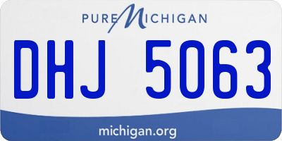 MI license plate DHJ5063