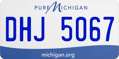 MI license plate DHJ5067