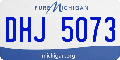 MI license plate DHJ5073
