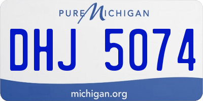 MI license plate DHJ5074