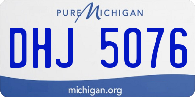 MI license plate DHJ5076