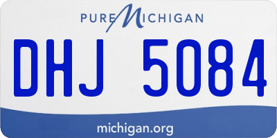 MI license plate DHJ5084