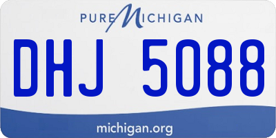 MI license plate DHJ5088