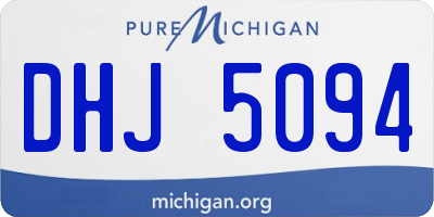 MI license plate DHJ5094