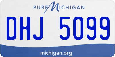 MI license plate DHJ5099