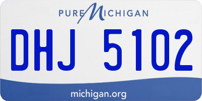 MI license plate DHJ5102