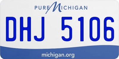 MI license plate DHJ5106