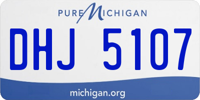 MI license plate DHJ5107