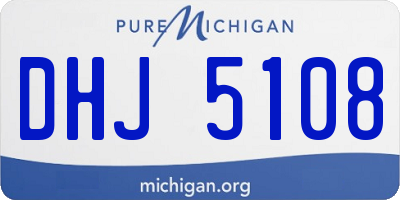 MI license plate DHJ5108