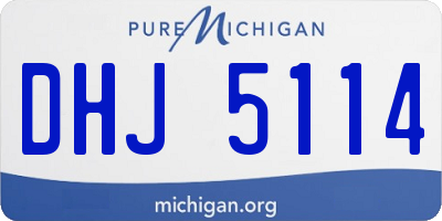 MI license plate DHJ5114