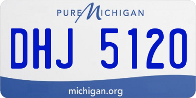MI license plate DHJ5120