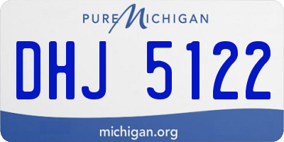 MI license plate DHJ5122