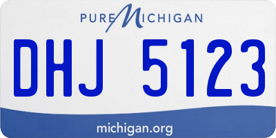 MI license plate DHJ5123
